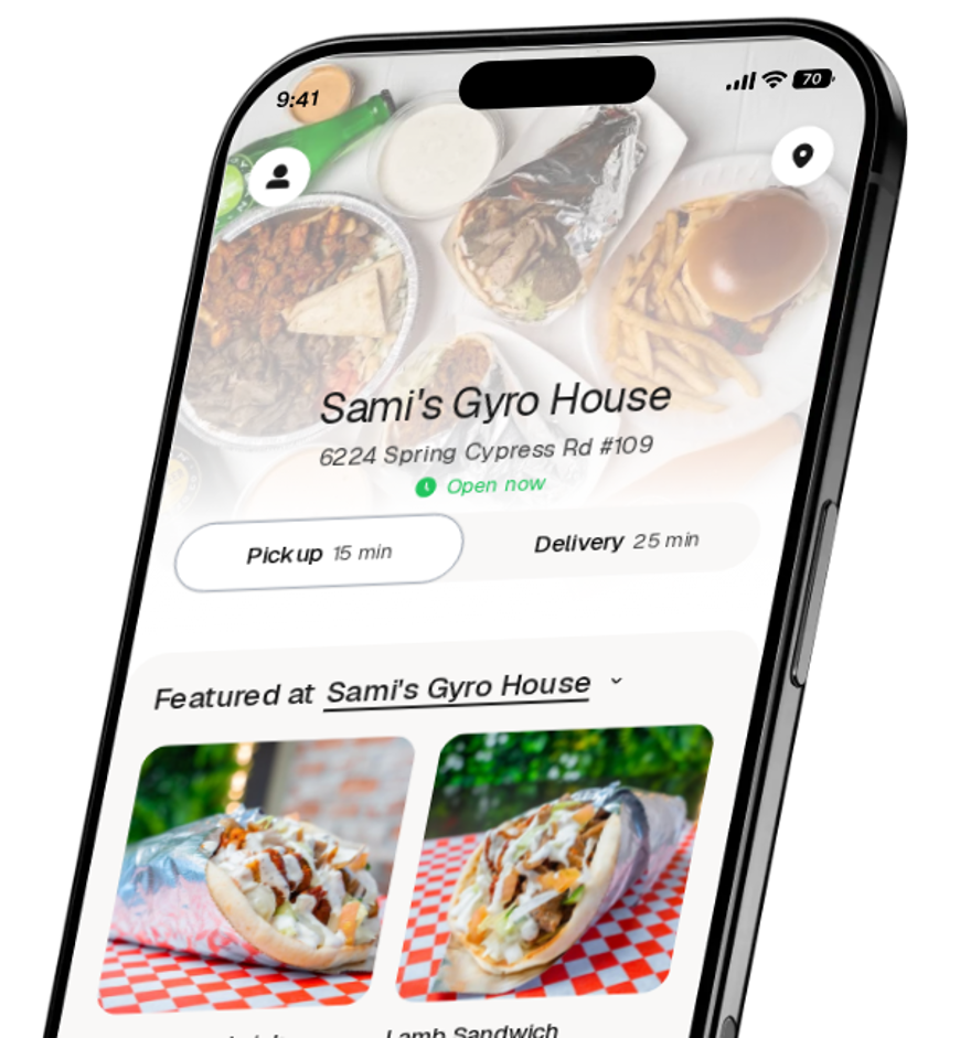 Sami's Gyro House app preview