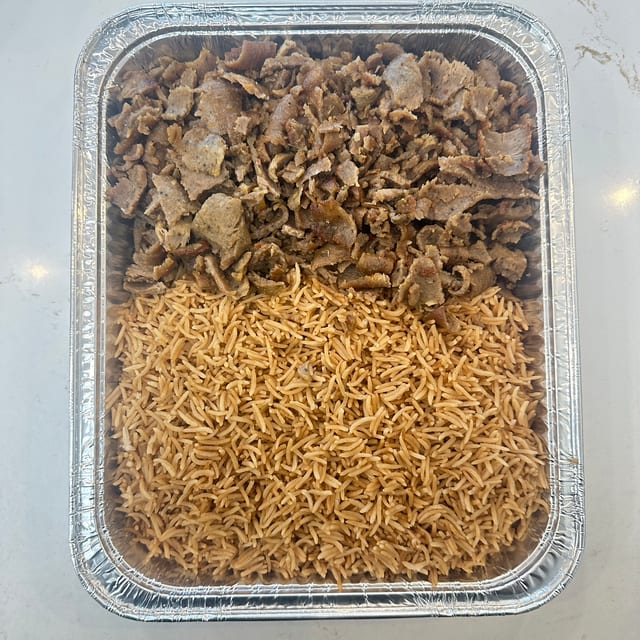 Beef & Lamb Gyro Over Rice (15oz each).