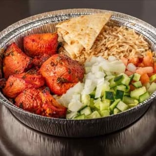 Chicken Tikka Over Salad