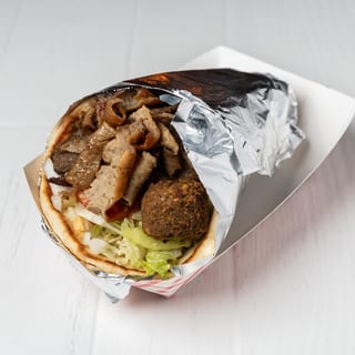 Lamb Gyro & Falafel Sandwich