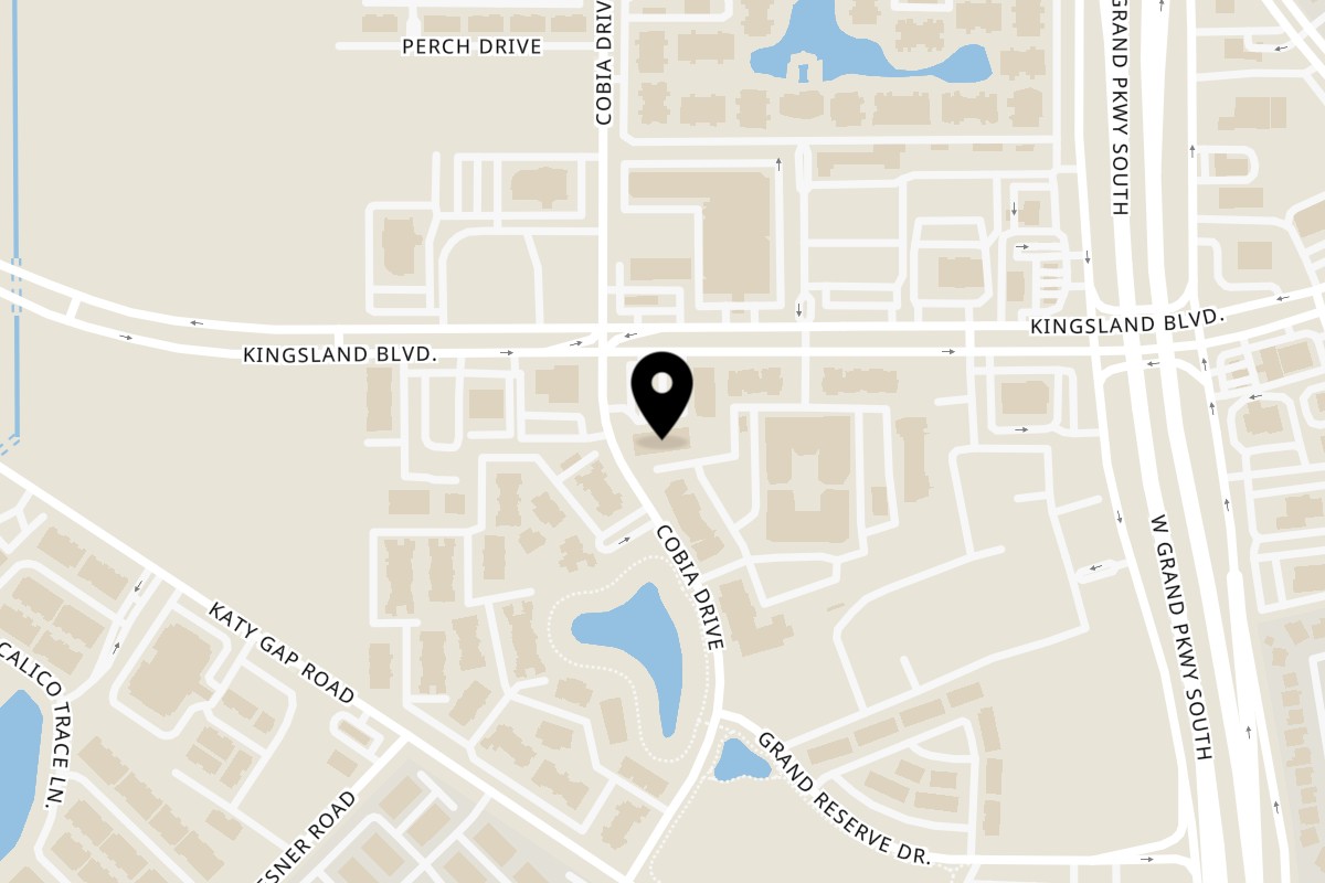 Map showing the location of Sami's Gyro House Katy on 23445 Kingsland Blvd #200 in Katy